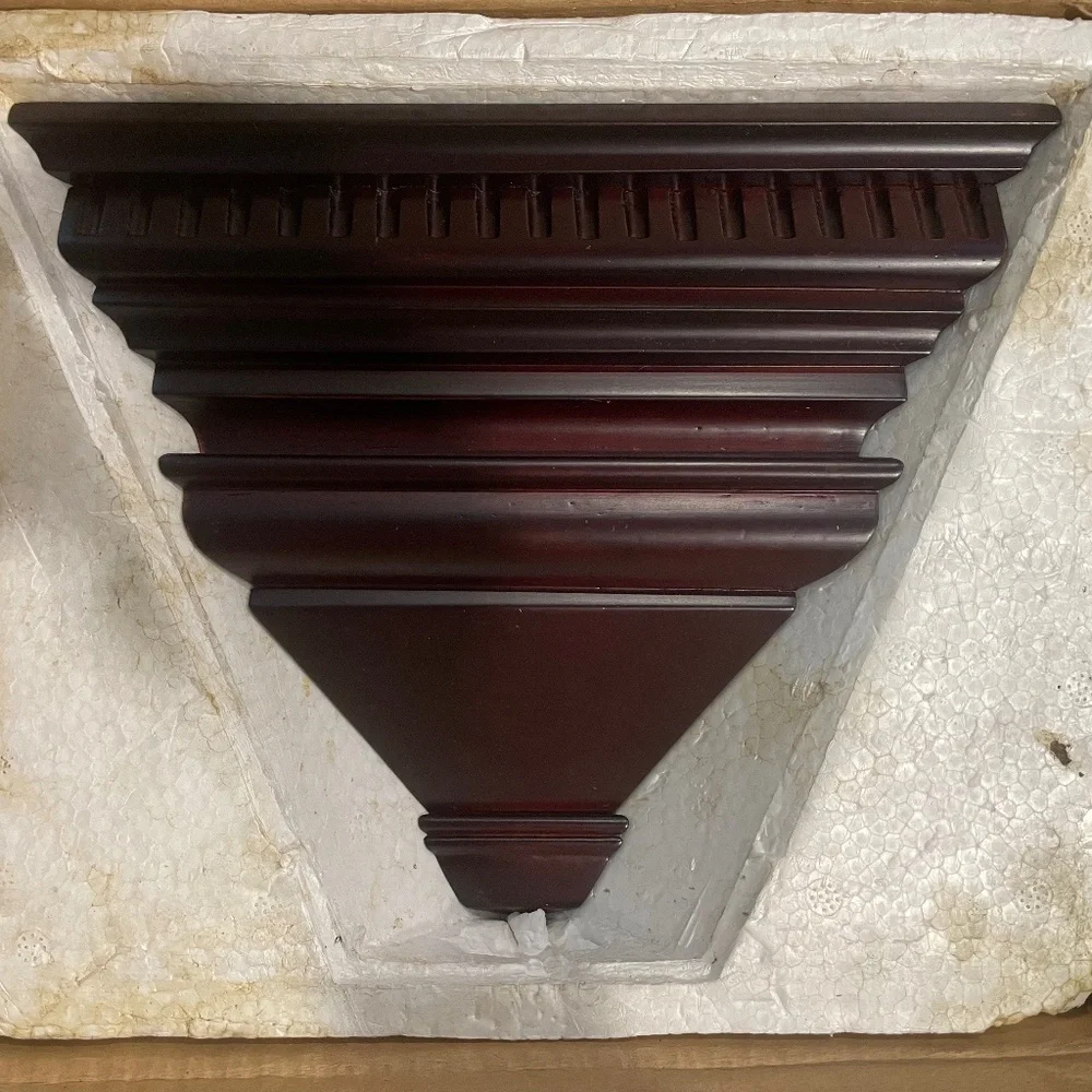 New 2-Piece Wooden Corner Floating Wall Shelving